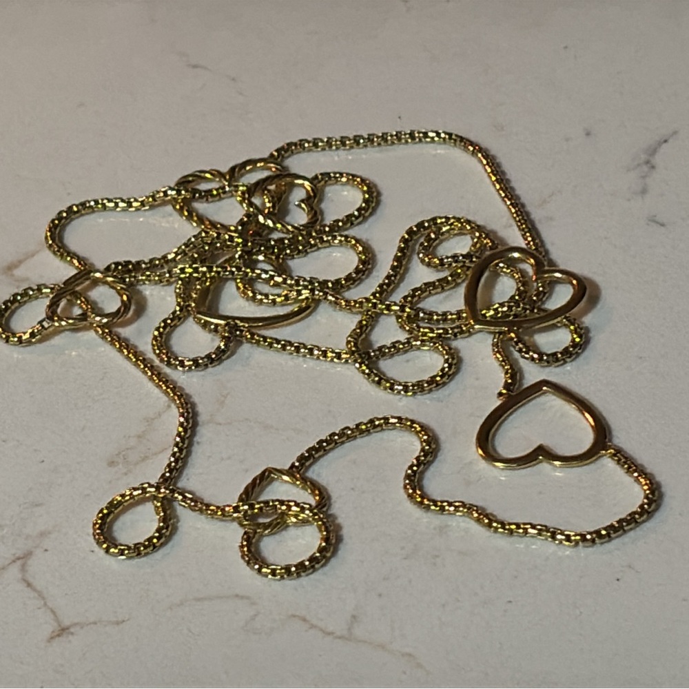✨SOLD✨ 
David Yurman 18k Gold Heart Station Necklace ( my price is FIRM ) - Picture 7 of 14